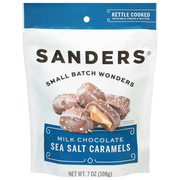 Sanders Milk Chocolate Sea Salt Caramels Candy