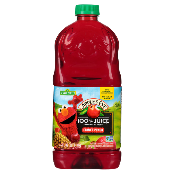 Apple & Eve Sesame Street 100% Juice Elmo & Tango's Punch