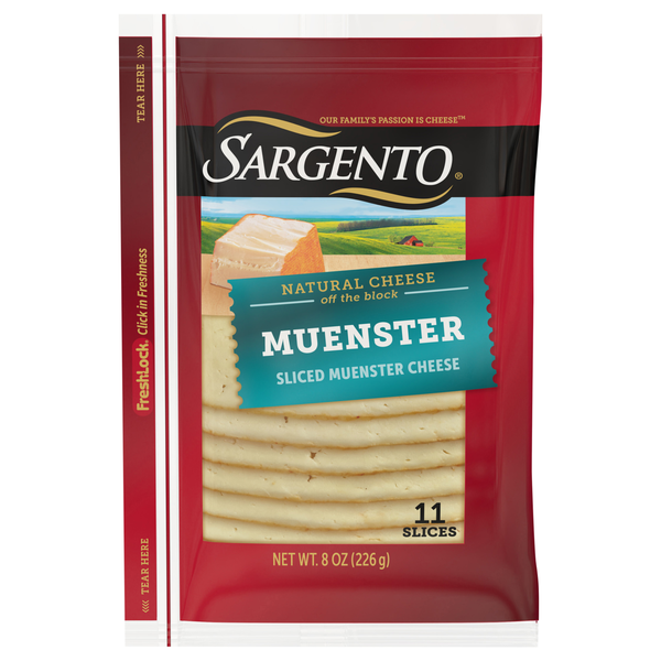 Sargento Natural Muenster Cheese Slices - 11 ct