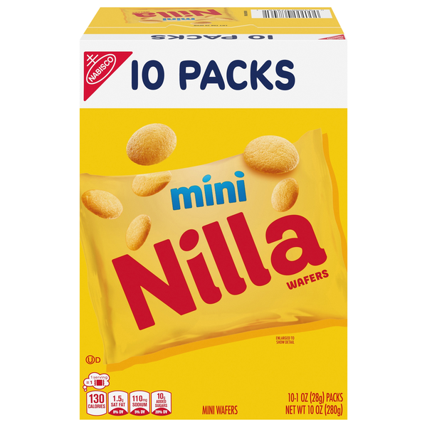 Nabisco Nilla Wafers Mini Cookies - 10 ct