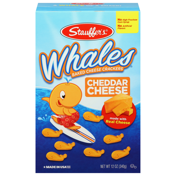 Stauffer's Whales Cheddar Cheese Crackers