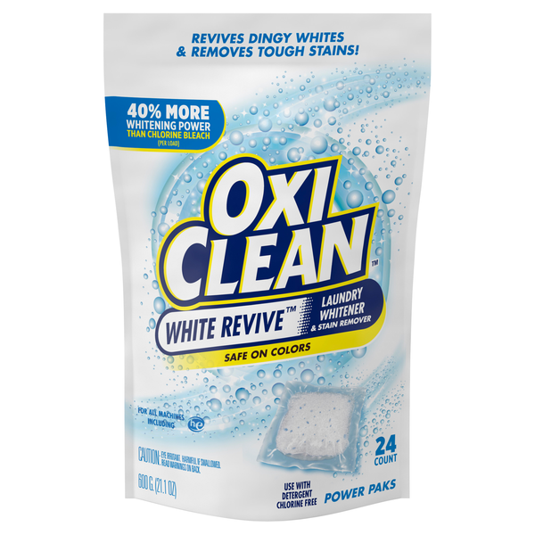 OxiClean White Revive Power Paks Laundry Whitener & Stain Remover - 24 ct