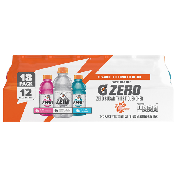 Gatorade Zero Sugar Thirst Quencher Sports Drink Variety Pack - 18 pk