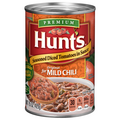 Hunt's Premium Seasoned Diced Tomatoes in Sauce Original for Mild Chili