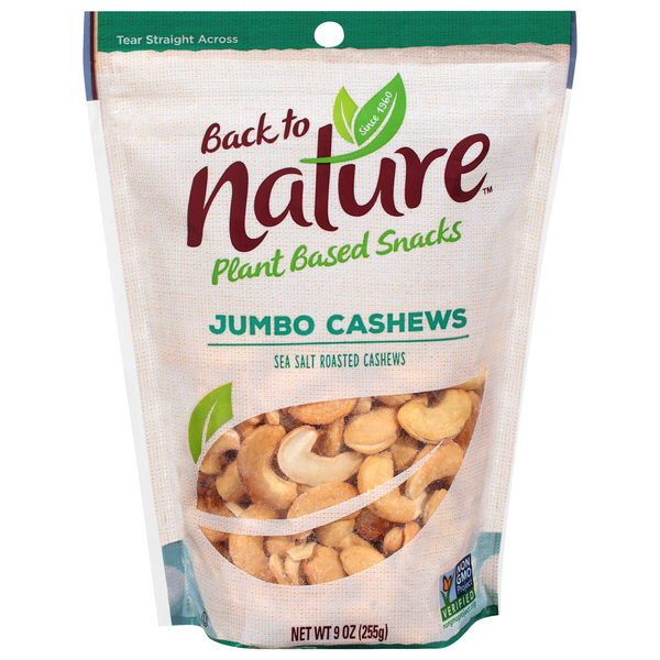 Save on Back to Nature Jumbo Cashews Sea Salt Roasted Order Online