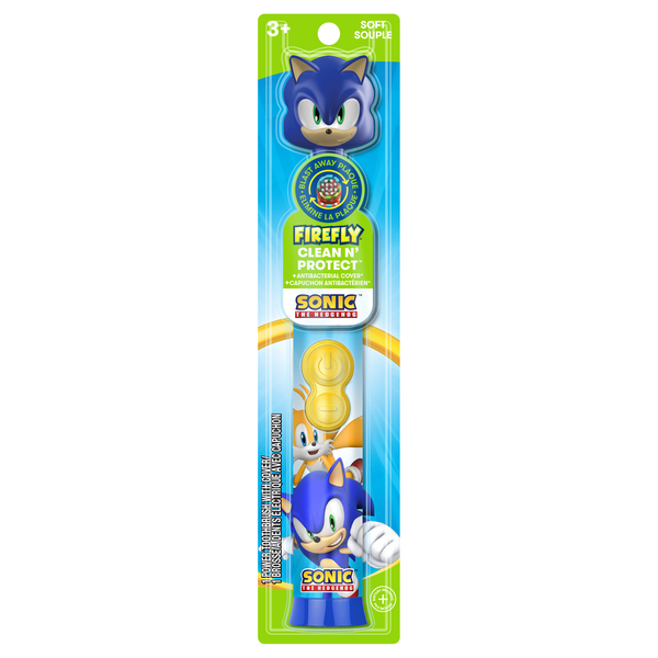 FireFly Kids Sonic The Hedgehog Power Toothbrush with Cover