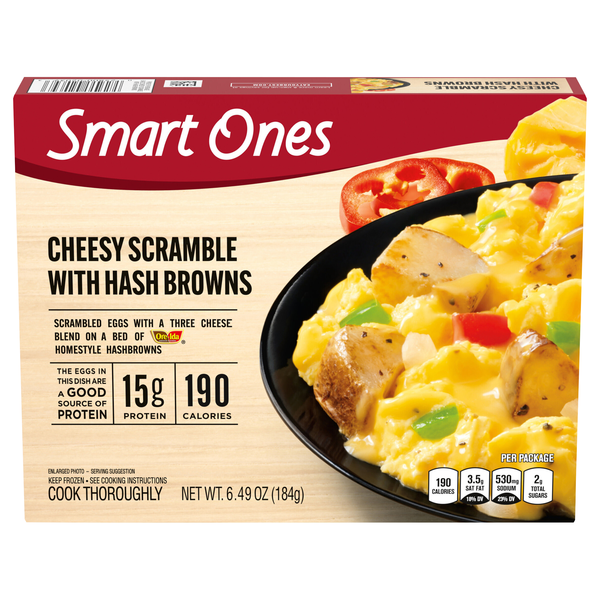 Smart Ones Cheesy Scramble with Hash Browns Frozen Meal
