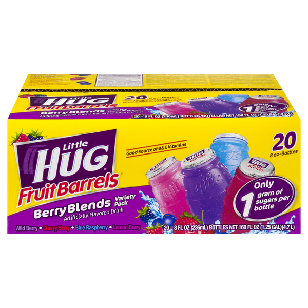 Little Hug Fruit Barrels Berry Blends Variety Pack - 20 pk