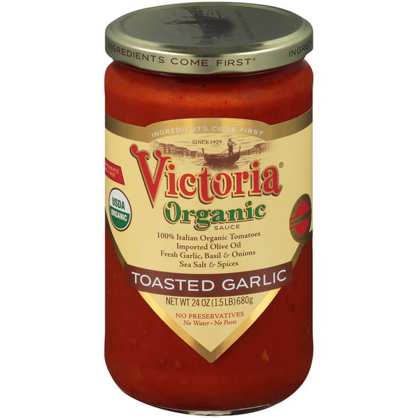Victoria Organic Toasted Garlic Pasta Sauce