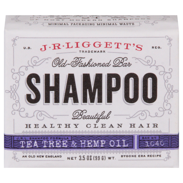 J.R. Liggett's Tea Tree & Hemp Oil Old Fashioned Bar Shampoo