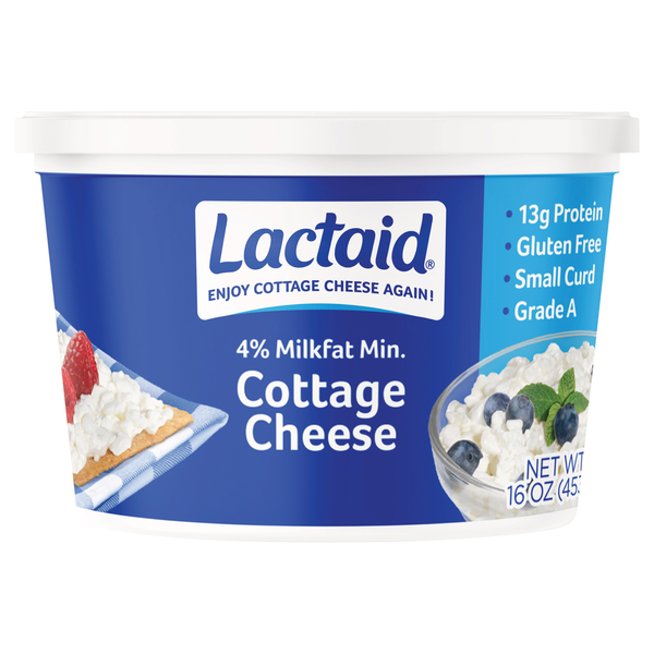 Lactaid Lactose Free 4% Small Curd Cottage Cheese