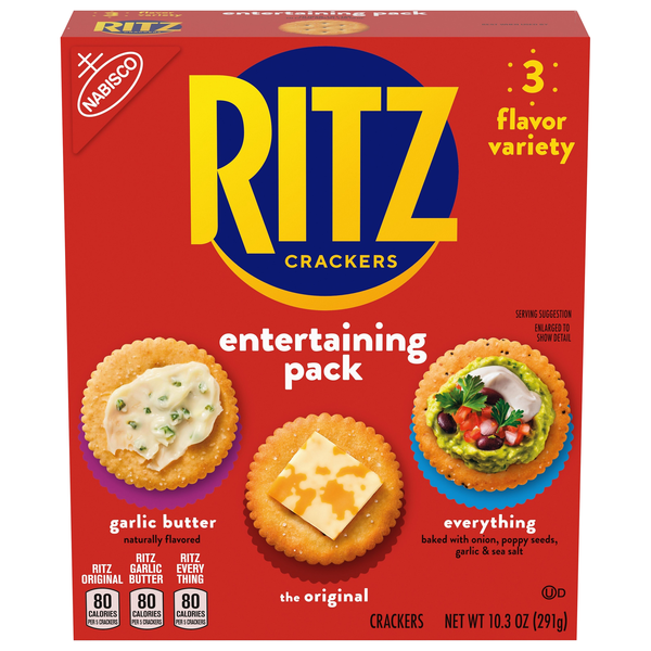 Nabisco Ritz Crackers Entertaining Pack Flavor Variety