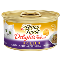 Fancy Feast Delights with Cheddar Grilled Turkey Wet Cat Food