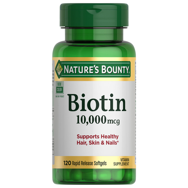 Nature's Bounty Biotin 10,000 MCG Softgels