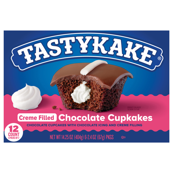 Tastykake Chocolate Cupkakes with Chocolate Icing 2 ea - 6 ct