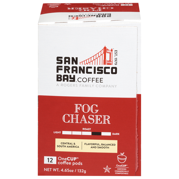 San Francisco Bay Fog Chaser Dark Roast OneCUP Coffee Pods