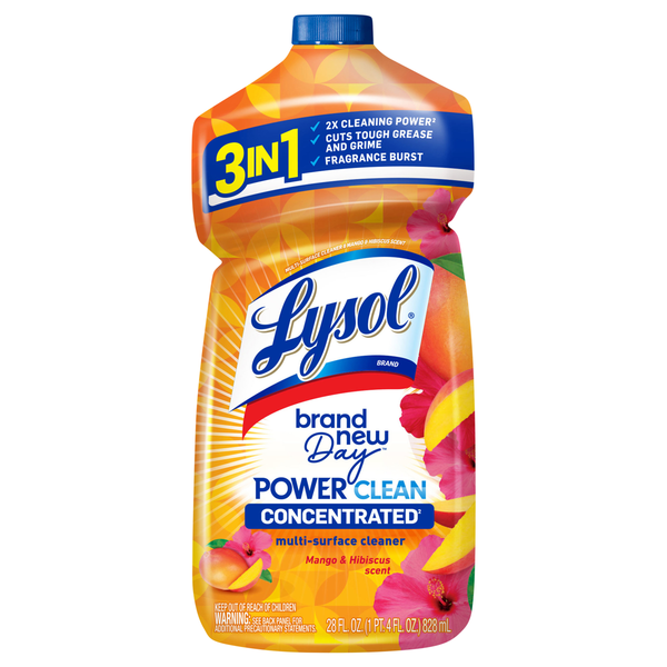 Lysol Brand New Day Power Clean Mango & Hibiscus Multi-Surface Cleaner