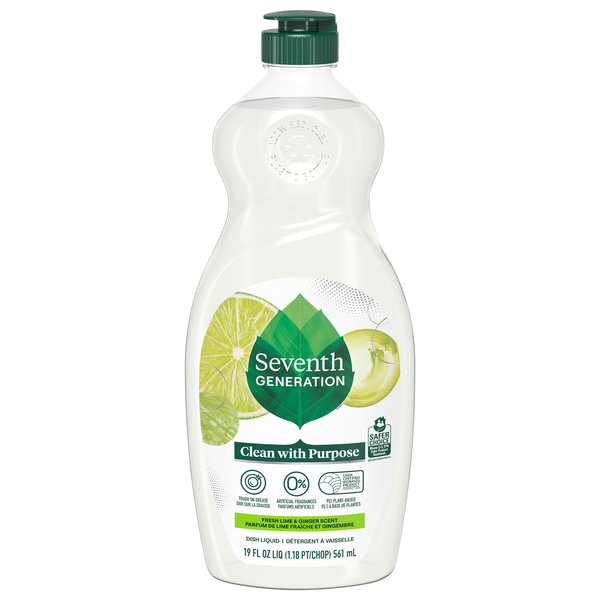 Seventh Generation Powered by Plants Liquid Dish Soap Fresh Lemon & Ginger