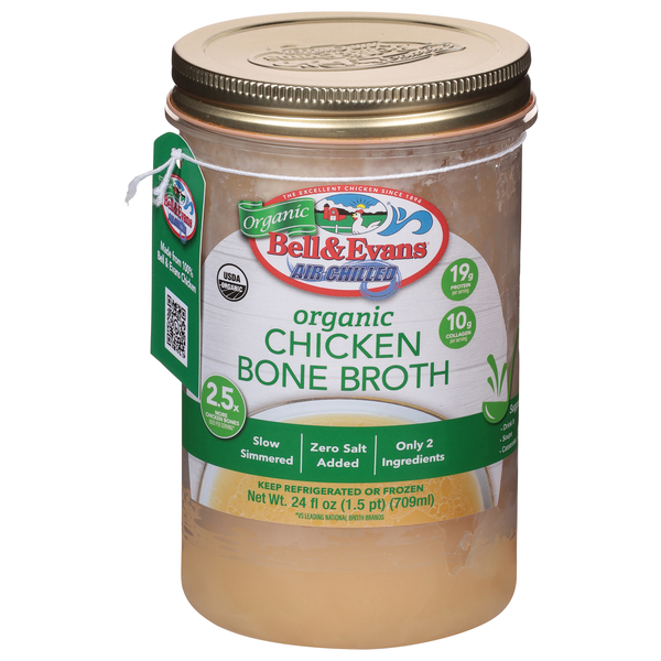 Bell & Evans Organic Zero Salt Added Chicken Bone Broth