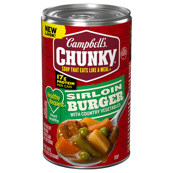 Campbell's Chunky Healthy Request Sirloin Burger w/Country Vegetables Soup