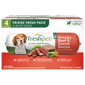 Freshpet Chunky Beef & Carrot Recipe Adult Dog Food Refrigerated - 4 ct