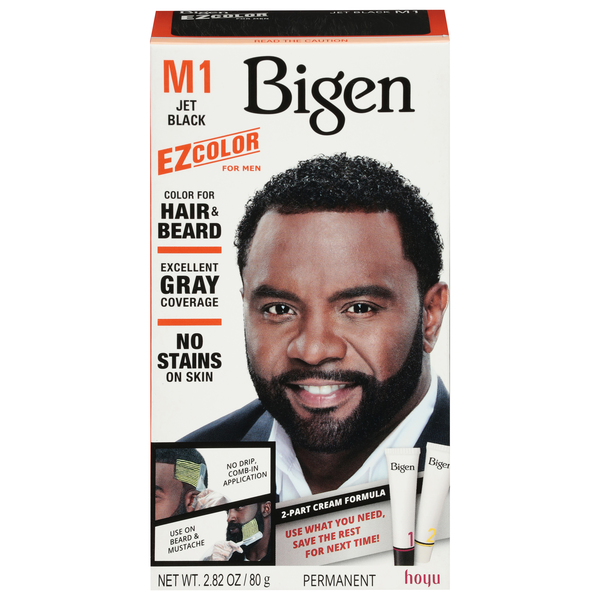 Bigen Permanent Hair Color For Men Jet Black M1