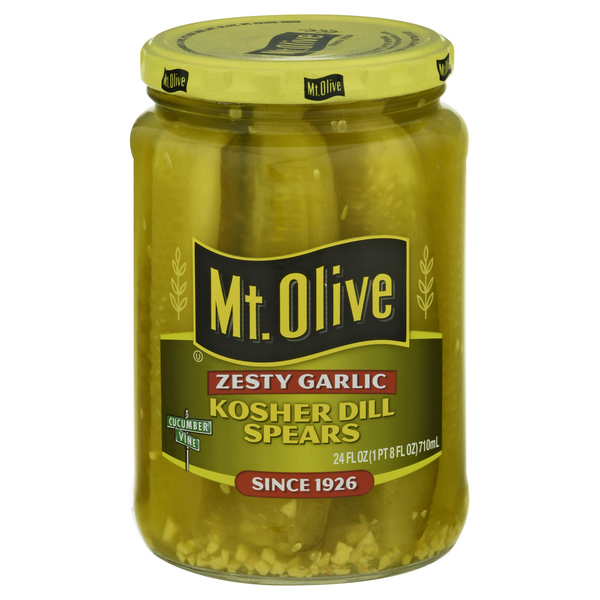 Mt. Olive Zesty Garlic Kosher Dill Pickle Spears