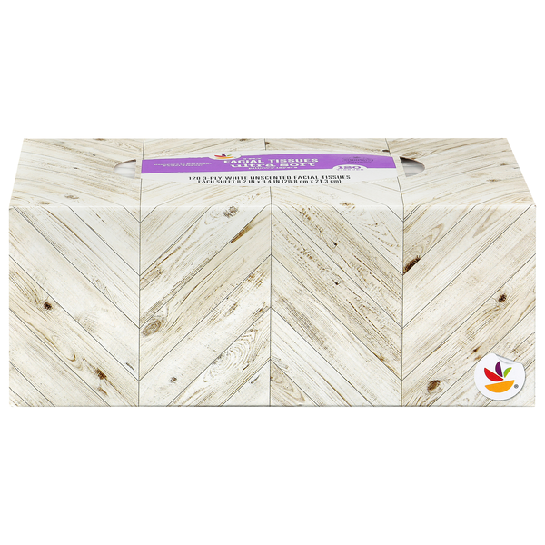Our Brand Ultra Soft 3-Ply White Unscented Facial Tissues