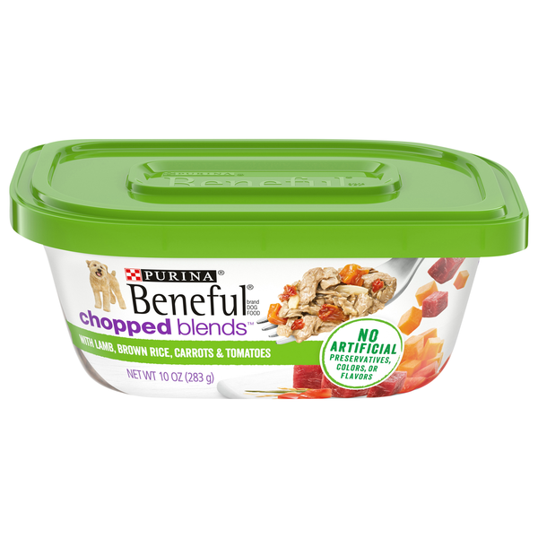 Purina Beneful Chopped Blends Lamb Rice Carrot Tomato Adult Wet Dog Food