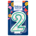 Bakery Crafts Green Birthday Candle #2