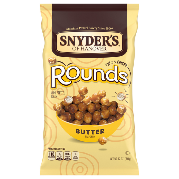 Snyder's of Hanover Rounds Butter Flavored Mini Pretzel Balls