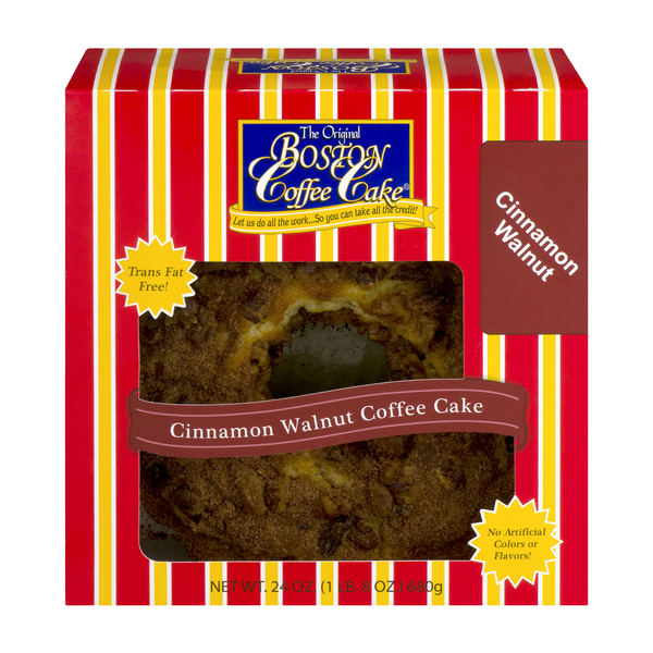 The Original Boston Cinnamon Walnut Coffee Cake