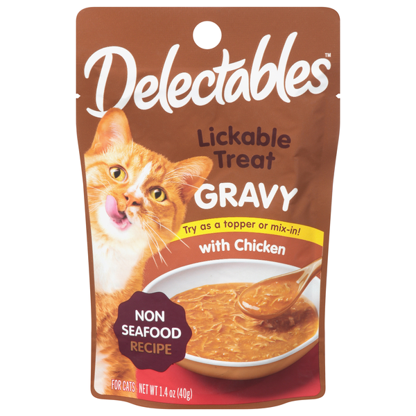 Delectables Gravy with Chicken Lickable Treat for Cats