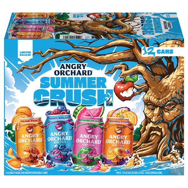 Angry Orchard Summer Crush Hard Cider Variety Pack - 12 pk