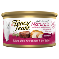 Fancy Feast Gourmet Naturals in Gravy Chicken & Beef Adult Wet Cat Food