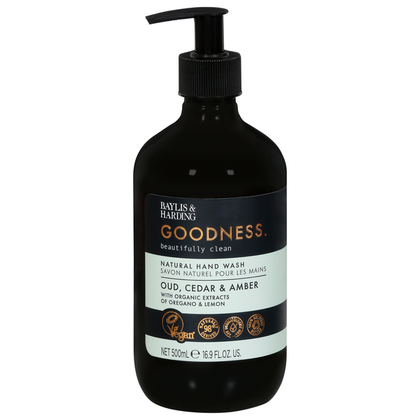 Save on Baylis & Harding Goodness Natural Hand Wash Oud Cedar & Amber