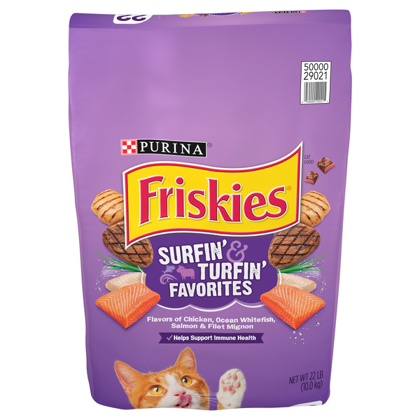 Save on Purina Friskies Surfin' & Turfin' Favorites Dry Cat Food Order