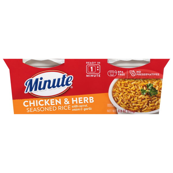Save on Minute 60 Second Chicken & Herb Flavor Rice Mix Cups 2 ct