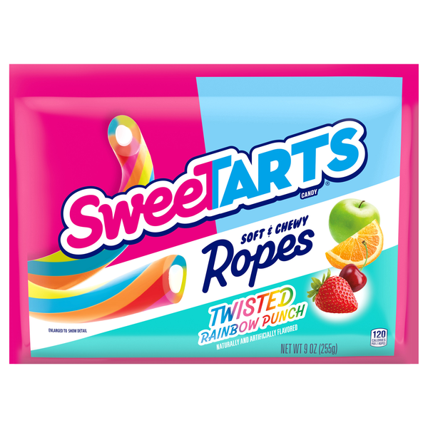 SweeTARTS Ropes Twisted Rainbow Punch Chewy Candy
