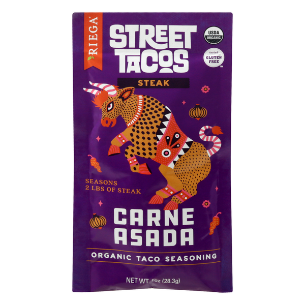 Riega Organic Carne Asada Steak Street Tacos Seasoning Packet