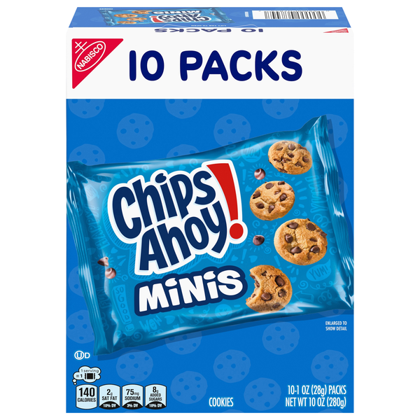 Nabisco Chips Ahoy! Mini Original Chocolate Chip Cookies - 10 ct