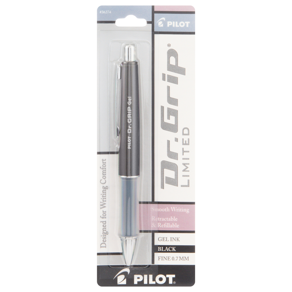 Pilot Dr. Grip Fine Gel Ink Black Pen