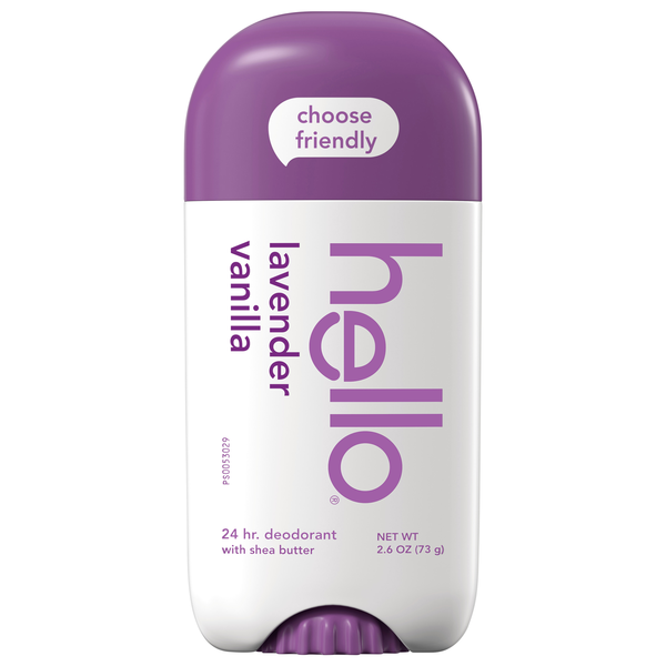 hello Aluminum Free Lavender Vanilla Deodorant with Shea Butter