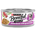 Purina Beneful Steak Flavor with Green Beans Wet Dog Food in Gravy