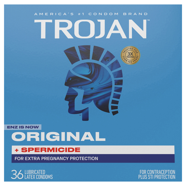 Trojan Original Latex Condoms + Spermicide