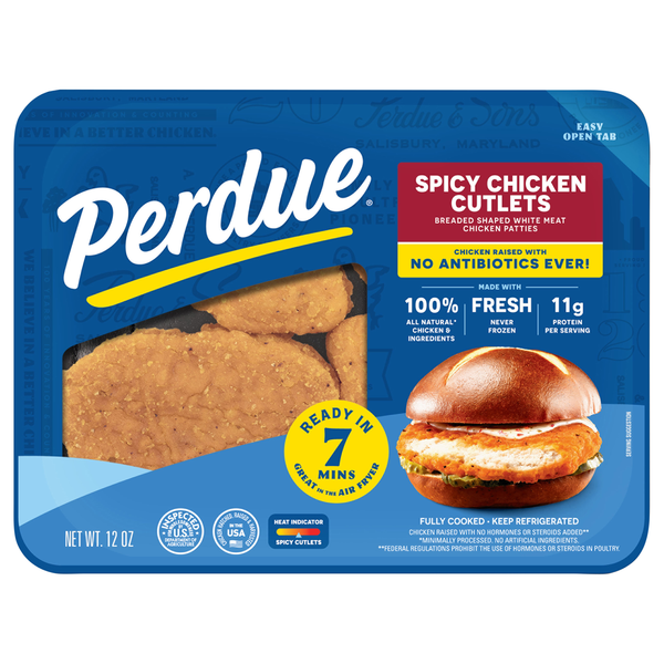 Perdue Natural Spicy Breaded Chicken Breast Cutlets - 4 ct Fresh