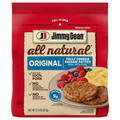 Jimmy Dean All Natural Fully Cooked Original Sausage Patties Frozen