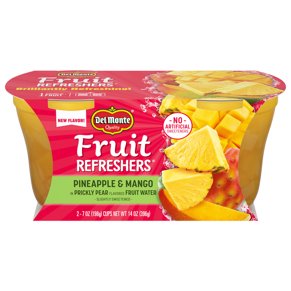 Del Monte Fruit Refreshers Pineapple & Mango Fruit Cups - 2 ct