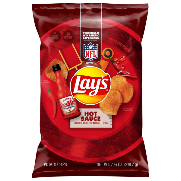 Lay's Hot Sauce Flavored Potato Chips