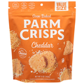 Parm Crisps Gluten Free Cheddar Oven Baked Cheese Snack Family Size